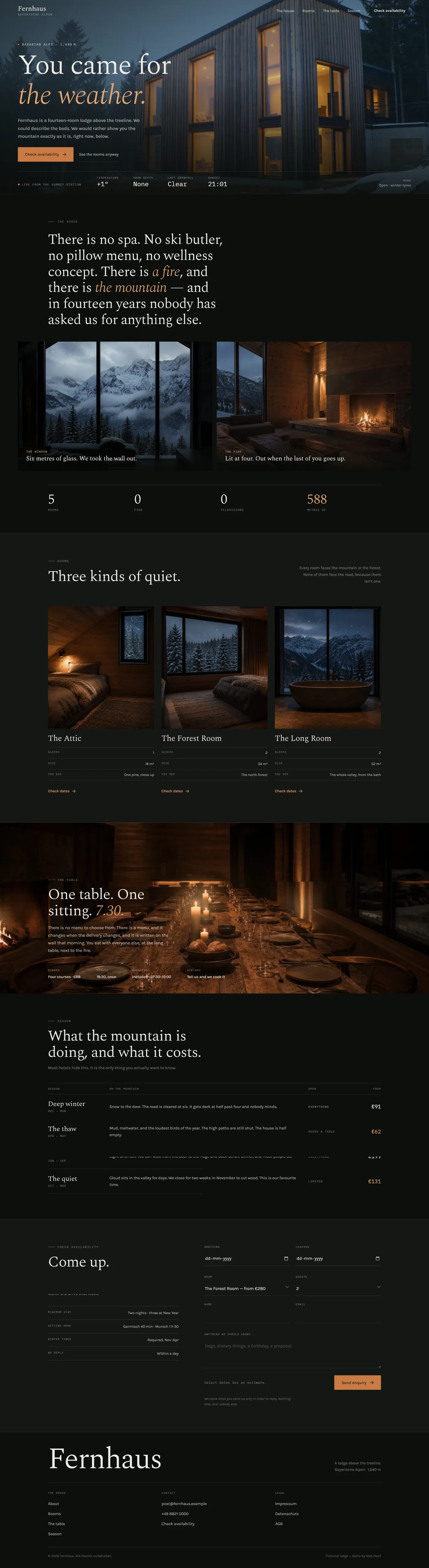 Fernhaus — full page preview